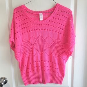 Hot Pink NOBO Crochet Top (No Boundaries)
